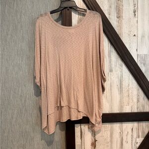 Fantastic Fawn Lightweight Waffle Knit Tunic - Blush Pink